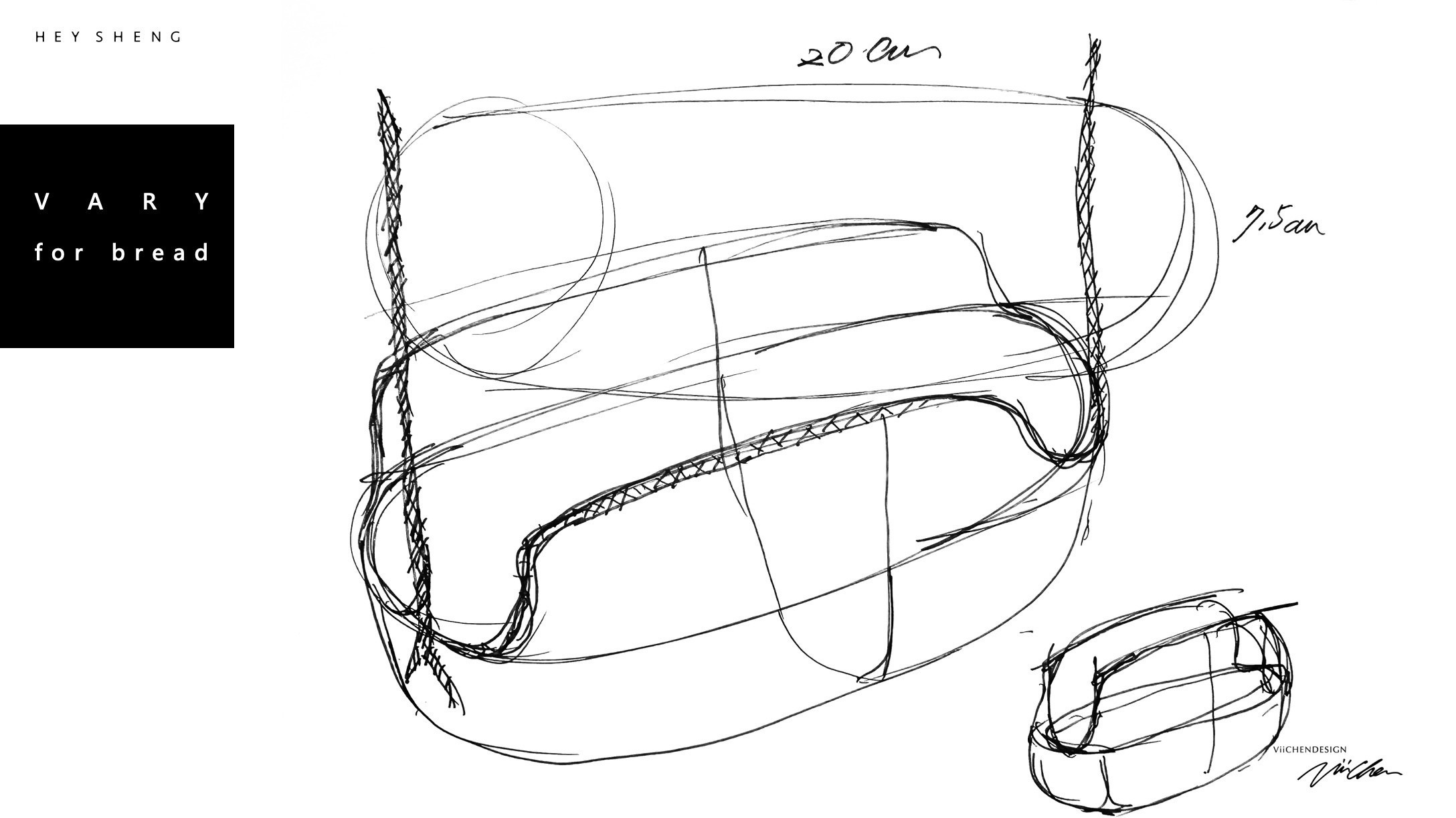 黑生起司《編予生活》設計圖手稿
