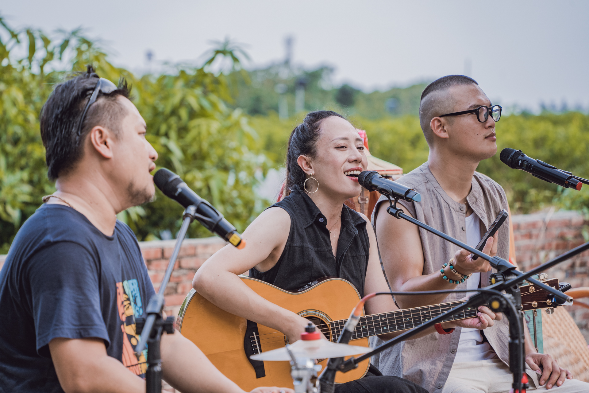 團隊帶來輕快好聽的客家歌曲