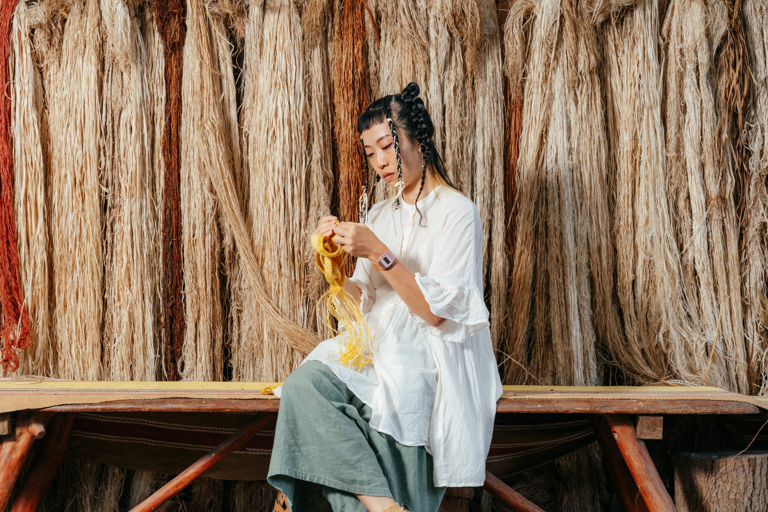 Singaporean weaving artisan Kelly Jin Mei