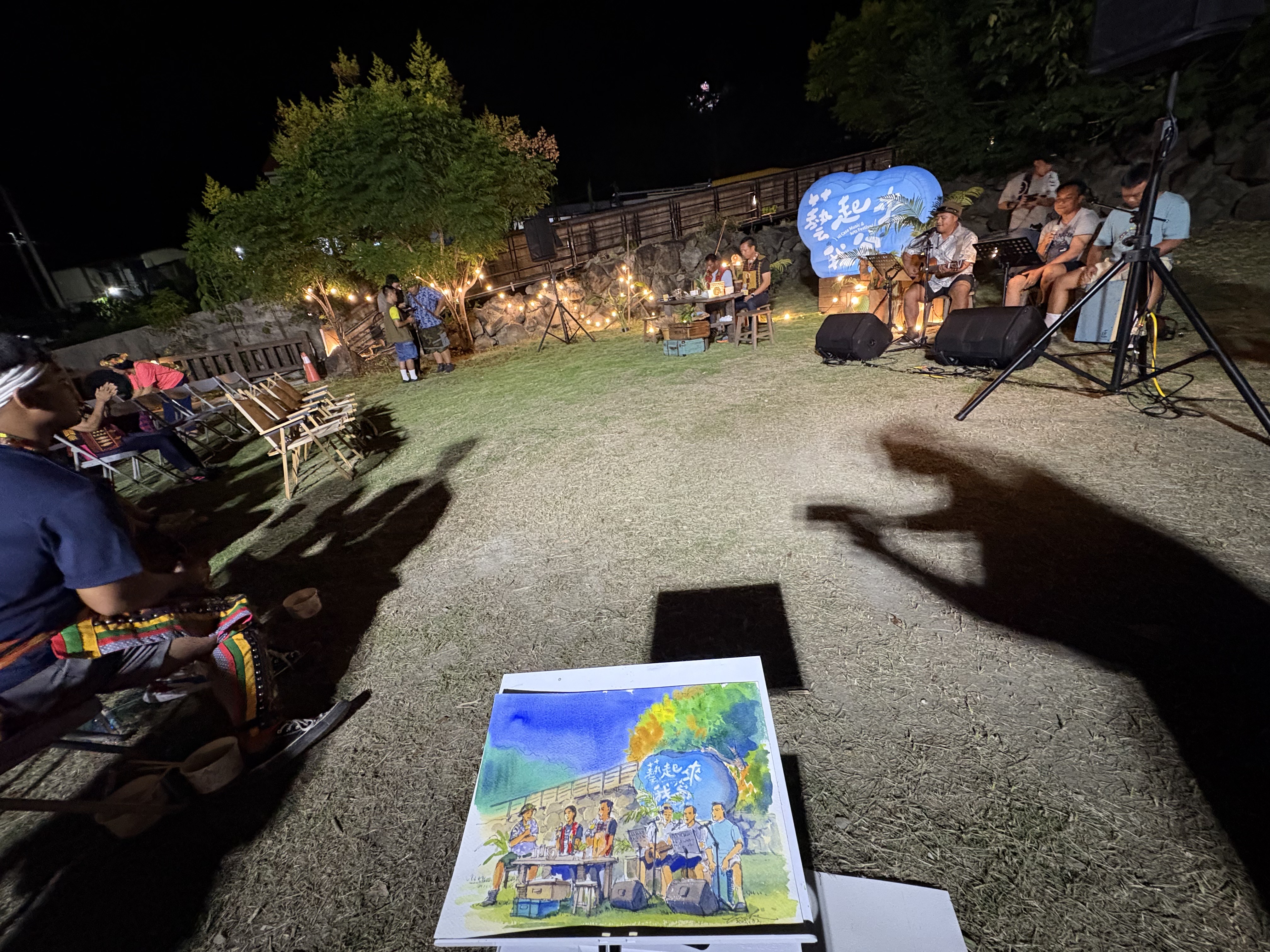 邀請孫傳莉老師以繪畫紀錄活動內容。