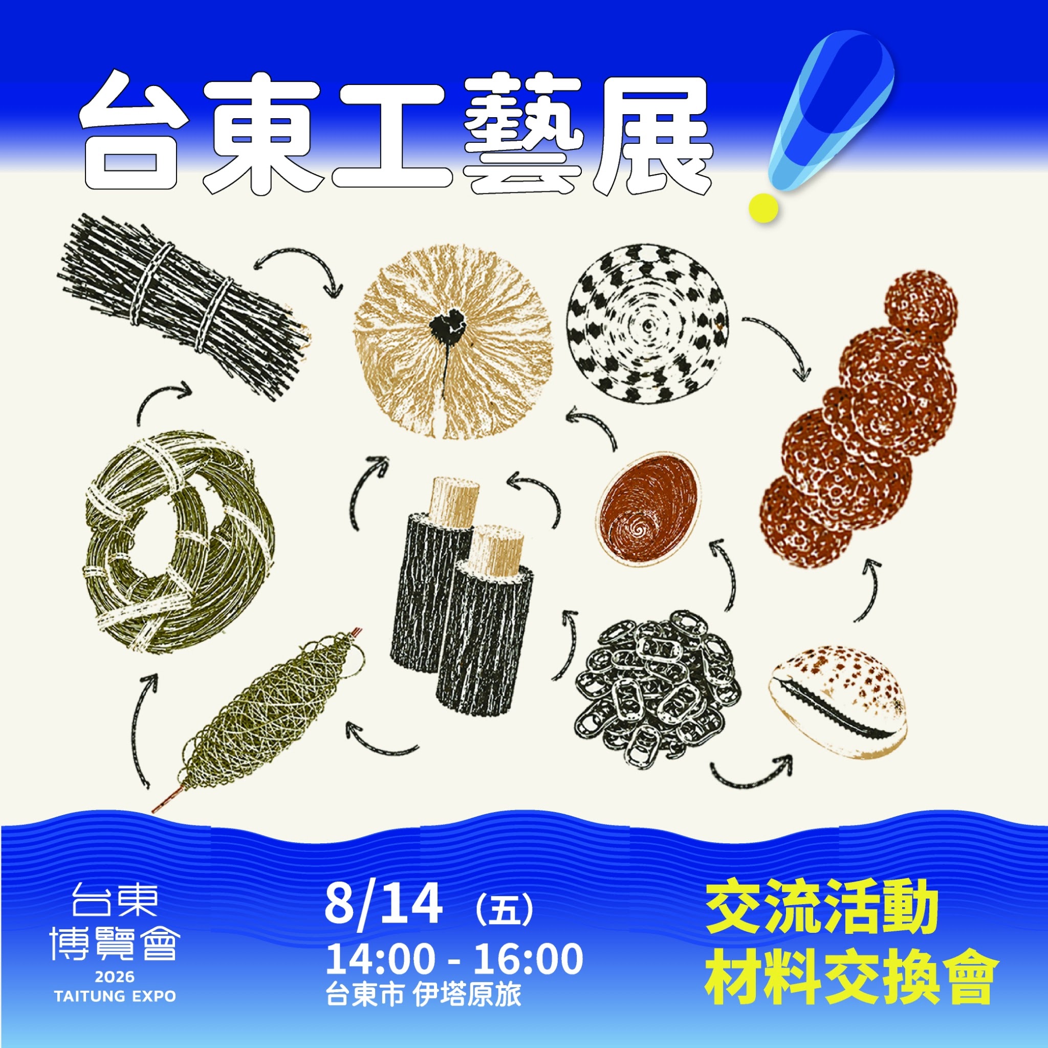 【材料交換會】8/14(五) 14：00~16：00